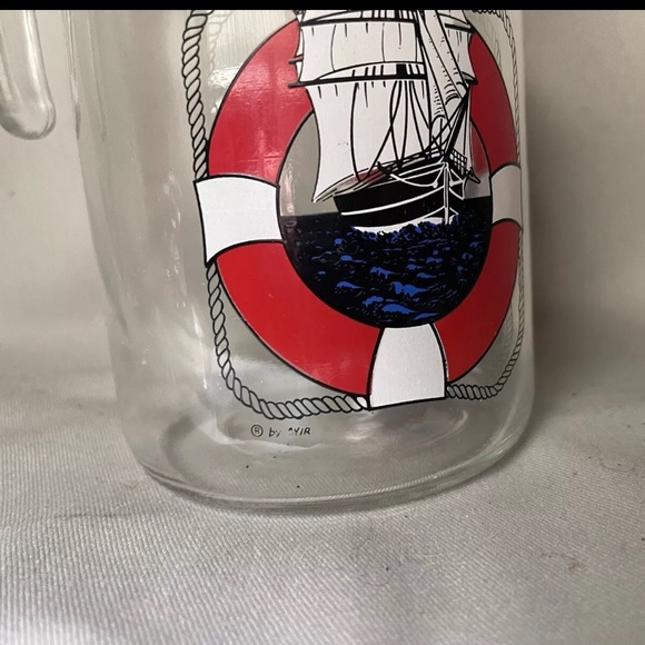 Vintage Avir Nautical Sailboat Pitcher With LID - Picture 3 of 4